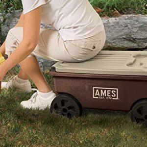 AMES 1123047100 Lawn Buddy Rolling Garden Cart