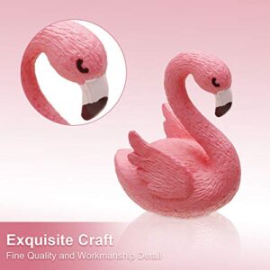 16 Pieces Mini Flamingo Miniature Figurines Fairy Garden Miniature Moss Landscape DIY Ornament Accessories (2 Styles), Cake Decoration, Micro Landscape Decoration, Car Decoration, Home Decoration