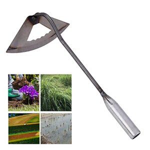 mbvbn garden hoe-all-steel hardened hollow hoe, hoe garden tool hollow design, easy and labor-saving, used for backyard loosening, weeding