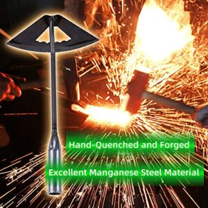 MBVBN Garden Hoe-All-Steel Hardened Hollow Hoe, Hoe Garden Tool Hollow Design, Easy and Labor-Saving, Used for Backyard Loosening, Weeding