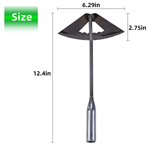 MBVBN Garden Hoe-All-Steel Hardened Hollow Hoe, Hoe Garden Tool Hollow Design, Easy and Labor-Saving, Used for Backyard Loosening, Weeding