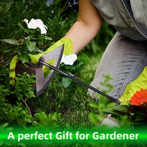 MBVBN Garden Hoe-All-Steel Hardened Hollow Hoe, Hoe Garden Tool Hollow Design, Easy and Labor-Saving, Used for Backyard Loosening, Weeding