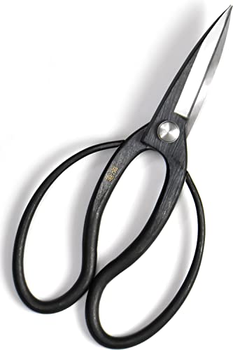 Japanese Suiryu Bonsai Scissors - Traditional Hasami Pruning Shears, Japanese Bonsai Garden Tools, Made in Japan (7.87inch)