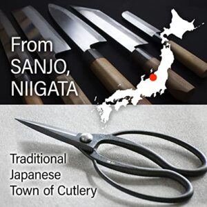 Japanese Suiryu Bonsai Scissors - Traditional Hasami Pruning Shears, Japanese Bonsai Garden Tools, Made in Japan (7.87inch)