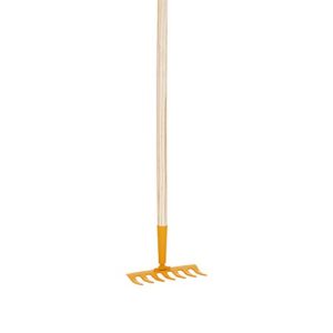 True Temper KGRM Kids 7.5 in. Steel Head Garden Rake with 42 in. Hardwood Handle