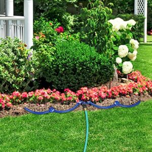 ZZM 360°Tree Water System Tree Watering Ring Circle Sprinkler and Irrigation System Targeted Water with Y Hose Splitter for New Tree Outdoor Plants Raised Garden Beds Shrubs