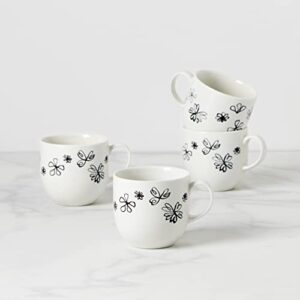 KATE SPADE Ks Garden Doodle 4Pc Mugs, 2.95, White