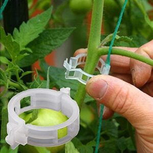 BLOWEST 150 Pcs Tomato Clips for Plants,Plant Support Garden Clips, Garden Vine Clips,Tomato Trellis Clips for Vine Vegetables Tomatoto Grow Up Right and Make Plants Healthier