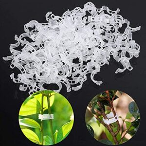 BLOWEST 150 Pcs Tomato Clips for Plants,Plant Support Garden Clips, Garden Vine Clips,Tomato Trellis Clips for Vine Vegetables Tomatoto Grow Up Right and Make Plants Healthier