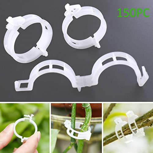 BLOWEST 150 Pcs Tomato Clips for Plants,Plant Support Garden Clips, Garden Vine Clips,Tomato Trellis Clips for Vine Vegetables Tomatoto Grow Up Right and Make Plants Healthier