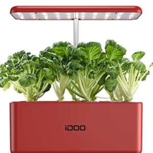 iDOO Hydroponics Growing System, Indoor Herb Garden Starter Kit with LED Grow Light, Smart Garden Planter for Home Kitchen, Automatic Timer Germination Kit