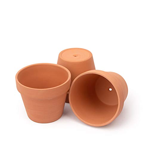 [26 Pack] 4" Planter Nursery Pots Terracotta Pot Clay Pots Clay Ceramic Pottery Cactus Flower Pots Succulent Nursery Pots Garden Terra Cotta Pots with Drainage Hole (26)