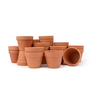 [26 Pack] 4" Planter Nursery Pots Terracotta Pot Clay Pots Clay Ceramic Pottery Cactus Flower Pots Succulent Nursery Pots Garden Terra Cotta Pots with Drainage Hole (26)