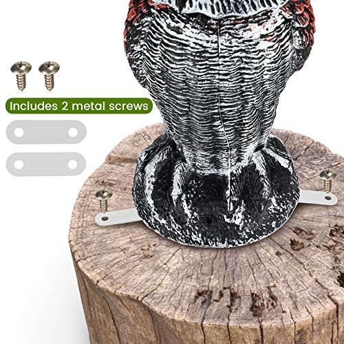 XYSFUZD Fake Owl Plastic Garden Owl with Moving Head and Sound