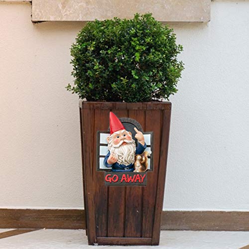 JHWKJS Elf Out The Door Tree Hugger Naughty Garden Gnome Peeker Yard Art Funny Whimsical Tree Sculpture Garden Decoration for Patio Yard Lawn Porch Ornament Gift