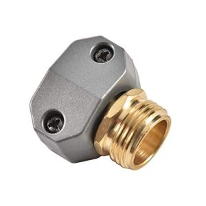 zinc and brass male clamp coupling,fits 3/4″ or 5/8″ garden hose repair fitting