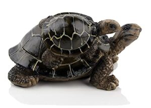 abeesea sea turtle figurine statue garden sea turtle animal statue indoor outdoor pond decor – mother and child turtle