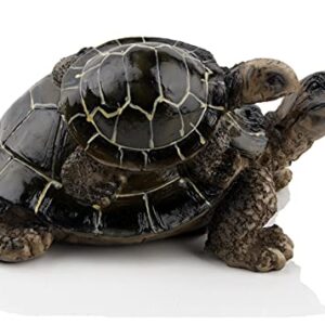 ABEESEA Sea Turtle Figurine Statue Garden Sea Turtle Animal Statue Indoor Outdoor Pond Decor - Mother and Child Turtle