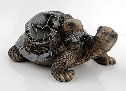 ABEESEA Sea Turtle Figurine Statue Garden Sea Turtle Animal Statue Indoor Outdoor Pond Decor - Mother and Child Turtle