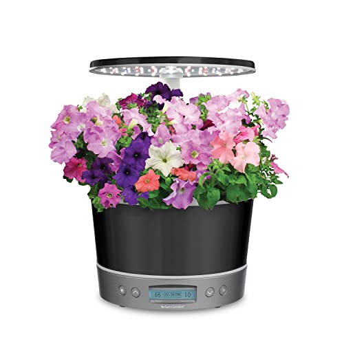 AeroGarden Harvest Elite 360 with Gourmet Herb Seed Pod Kit - Hydroponic Indoor Garden, Platinum Stainless