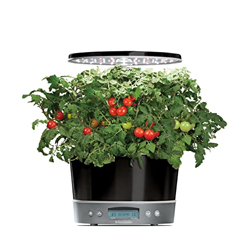 AeroGarden Harvest Elite 360 with Gourmet Herb Seed Pod Kit - Hydroponic Indoor Garden, Platinum Stainless