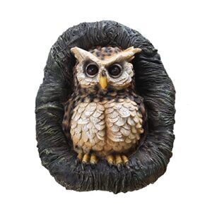 jxcbxj owl tree hugger,garden statues owl,nature country art owl figurine for indoor outdoor yard tree decorations