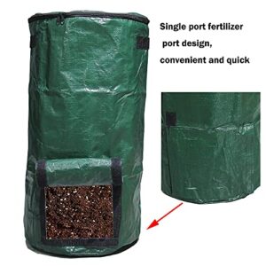 Garden Compost Bags Compost Bag Outdoor Garden Garden Waste Compost Bags for Food Waste Fermentation and Dead Leafs Fermentation into Compost Outdoor Composting Bins 1 Pack