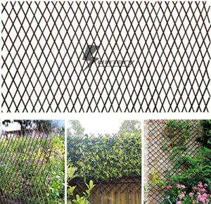 sumery nature willow trellis expandable plant support plant climbing lattices trellis willow expandable trellis fence for climbing plants support 36×92 inch,double panel (1, willow wicker fence)