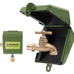 Fozlock Outdoor Faucet Lock System - Insulated Water Spigot Lock and Garden Hose Bib Lock With Cover, Stainless Steel - Prevent Water Theft and Stop Unauthorized Water Use, Easy Installation