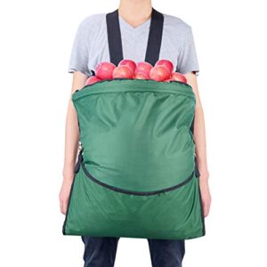 HANZIUP Large Fruit Picking Bag, Adjustable Harvest Garden Apron Storage Pouch for Harvesting Vegetables Big Fruits Apple Mango Pear Peach Mango Kiwi Lemon Cherry