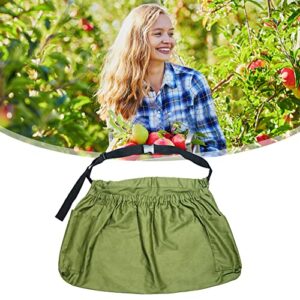 2 Pack Harvesting Apron,Garden Harvest Apron,Perfect for Weeding,Vegetables,Fruits,Berry Picking,Gathering Eggs Herb,Canvas Harvest Apron Waist Belt for Gardeners Women Men with 2 Pockets Handsfree