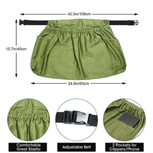 2 Pack Harvesting Apron,Garden Harvest Apron,Perfect for Weeding,Vegetables,Fruits,Berry Picking,Gathering Eggs Herb,Canvas Harvest Apron Waist Belt for Gardeners Women Men with 2 Pockets Handsfree