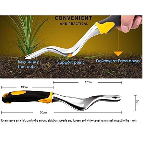 Sinoer Hand Weeding Tool for Garden,Weed Removal Cutter,Root Removal Weed Puller,Gardening Weeder Tools for Garden Lawn Yard