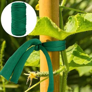 197 ft plant ties for climbing plants, stretching garden plant tape, soft reusable garden twist wire strings for tomato cucumber vine plants sapling supports training staking outdoor indoor