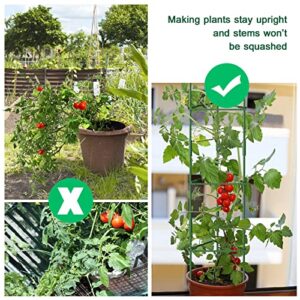 DoCred 3 Pack Tomato Cage, Plant Supports Garden Stakes, Up to 49IN Multi-Functional Garden Trellis Stakes for Climbing Plants Vegetables Flowers