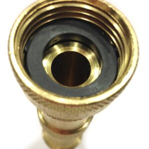 Hose Nozzle High Pressure for Car or Garden - Made in USA - Solid Brass - 2 Nozzle Set - Adjustable Water Sprayer from Spray to Jet - Heavy Duty - Fits Standard Hoses - with Gardening Secret E-Book