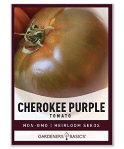 cherokee purple tomato seeds for planting heirloom non-gmo seeds for home garden vegetables makes a great gift for gardening by gardeners basics