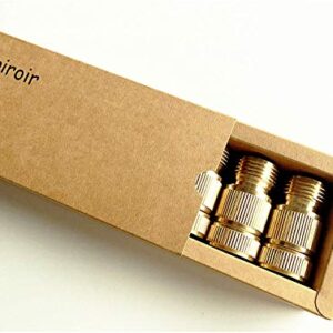 Piroir Garden Hose Quick Connect, Solid Brass Garden Hose Connectors 3/4 Inch GHT Water Hose Fitting for Garden(5 Set of Male & Female Water Hose Connectors)