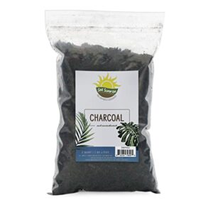 horticultural charcoal for indoor plants (2 quarts), hardwood soil amendment for orchids, terrariums, and gardening