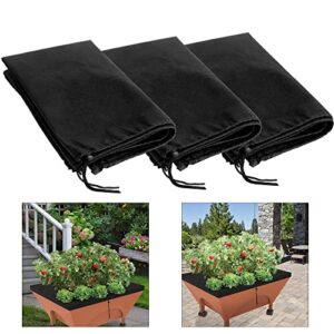 lfutari 3pcs city pickers replacement cover,20″x24″ planter box cover ,replant kit cover for garden mulch