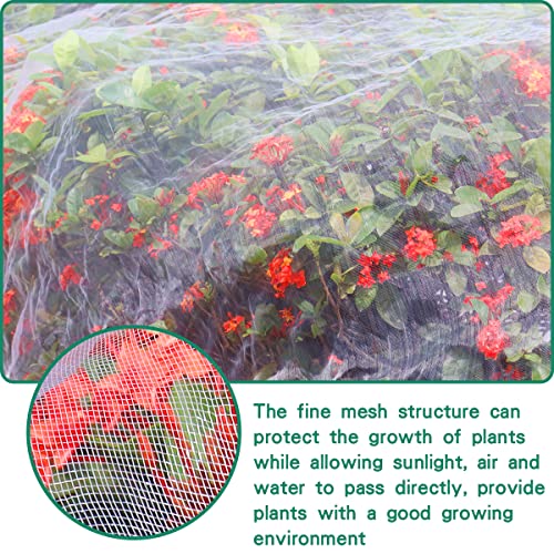 Garden Netting, Plant Covers Garden Mesh Greenhouse Row Cover Protection Mesh Net for Protect Plants Vegetables Fruits Flowers (10FT×20FT)