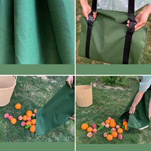 V&H Fruit Picking Bag Vegetable Harvest Apples Berry Garden Picking Bag Garden Apron,farm helper, free your arm and hand, Green, Xlarge