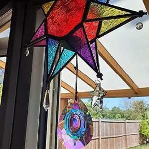 H&D HYALINE & DORA 89mm/3.5in Hanging Chandelier Crystals Prisms for Window Suncatchers Chandelier Parts Rainbow Maker Pendants