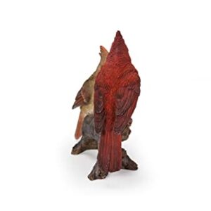 Hi-Line Gift Cardinal Couple on Stump Garden Statue, Multicolor