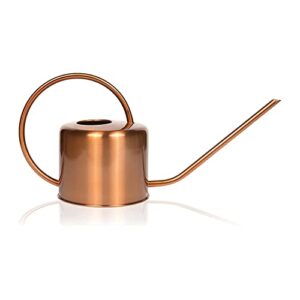 homarden copper watering can (40oz) – small watering can for indoor plants, house plant, snake plant, terrarium jar, bonsai pot and flower garden