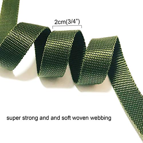 Alshurlife Green Tree Tie Strap 3/4'' x 50' Garden Tie for Outdoor Use Plant Supports Tree Tie for Staking and Guying, 1,500 Lbs Strength