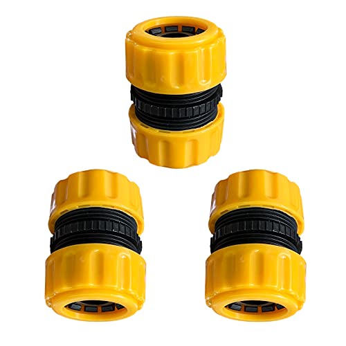 FUATY Garden Hose Repair Kit 3/4" or 5/8" Water Hose Connectors/Hose Mender/Hose Extender End Repair, Leakproof Design, 3PCS