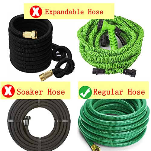 FUATY Garden Hose Repair Kit 3/4" or 5/8" Water Hose Connectors/Hose Mender/Hose Extender End Repair, Leakproof Design, 3PCS