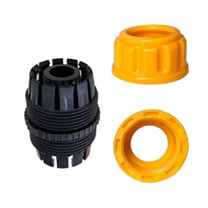 FUATY Garden Hose Repair Kit 3/4" or 5/8" Water Hose Connectors/Hose Mender/Hose Extender End Repair, Leakproof Design, 3PCS