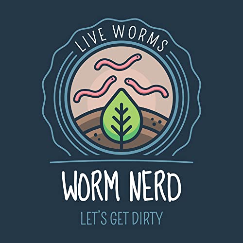 Worm Nerd Red Wiggler Live Worms, Composting Worms for Vermiculture/Composting - 100 Pack ***Cannot Ship to Hawaii***